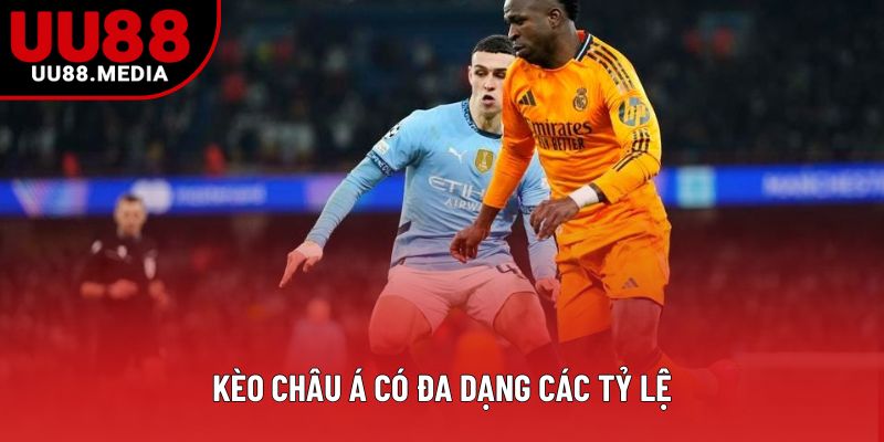 Kèo châu Á có đa dạng các tỷ lệ