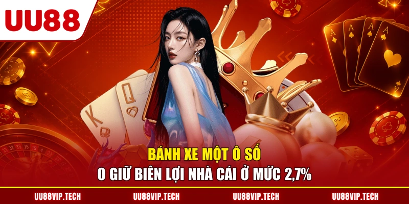 Bánh xe một ô số 0 giữ biên lợi nhà cái ở mức 2,7%