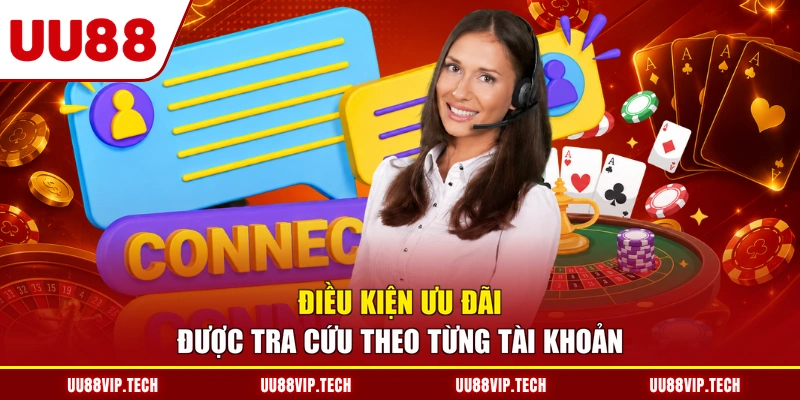 Điều kiện ưu đãi được tra cứu theo từng tài khoản